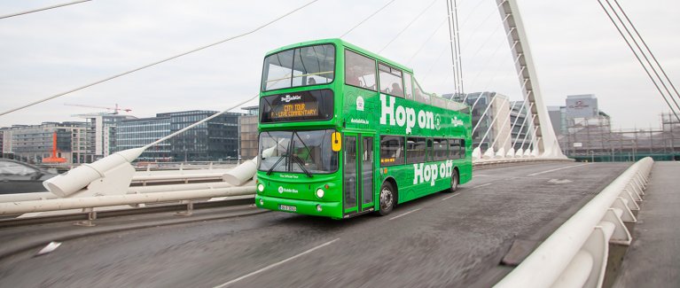  Sightseeing Tour Bus in Dublin City Center