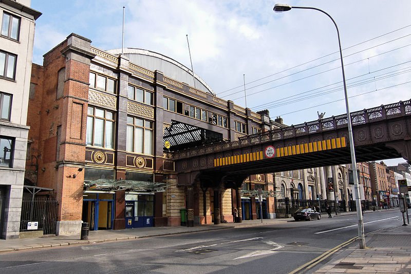 external view of pearse street rail station